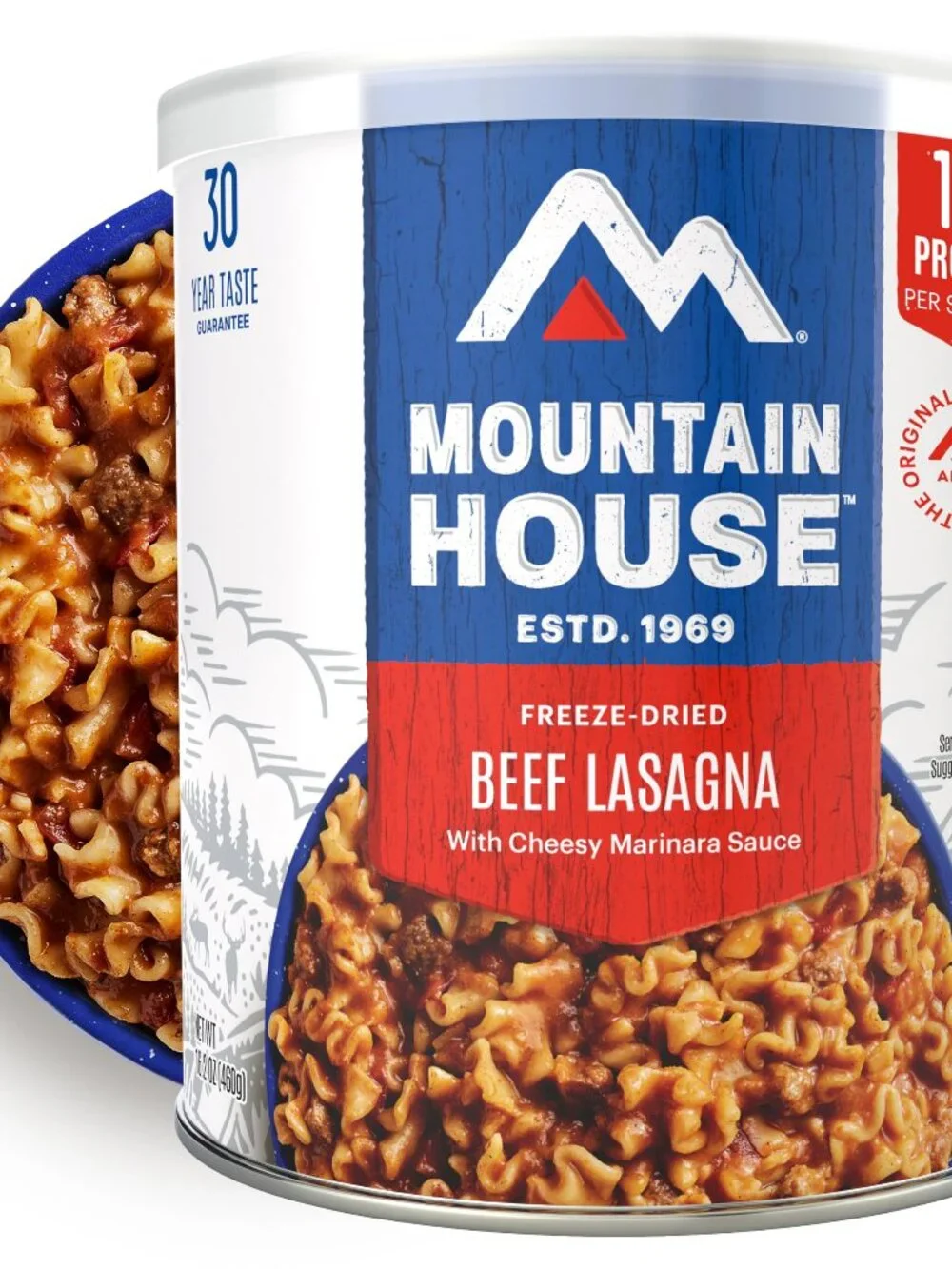 Mountain House Beef Lasagna Freeze-Dried Food 9 Servings 30-Year Shelf Life